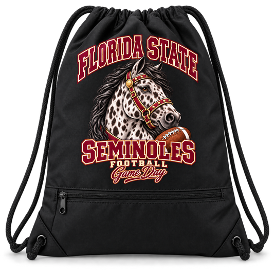 Florida State Mascot Zip-Pocket Drawstring Bag — product thumbnail