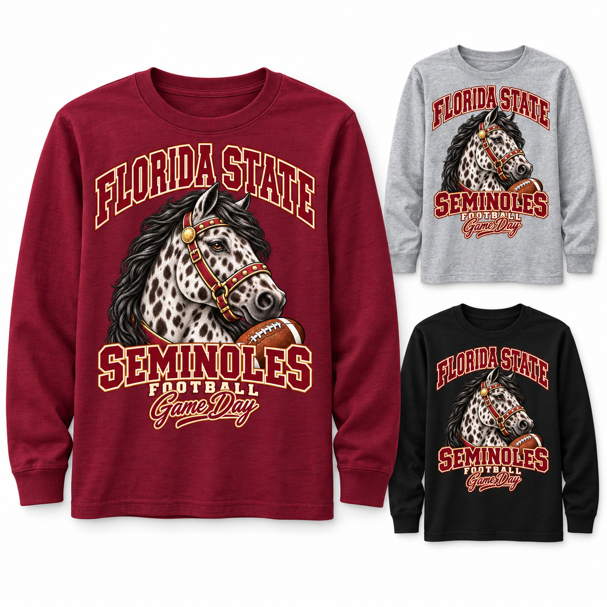 Florida State Youth Mascot Long Sleeve T-Shirt — product thumbnail