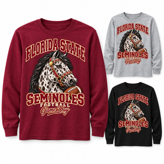 Florida State Youth Mascot Long Sleeve T-Shirt — product thumbnail