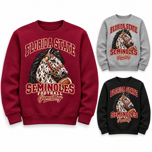 Florida State Youth Varsity Mascot Crewneck — product thumbnail