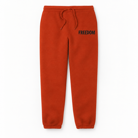 FREEDOM Collection Sweatpants — Red/Black (47SwagCo® Edition) — studio product view