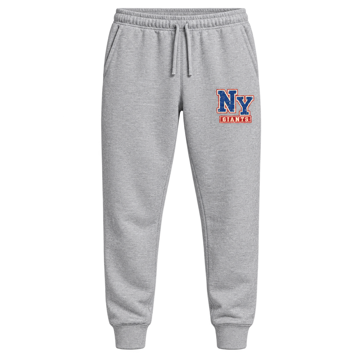 New York Giants Vintage Gridiron NY Monogram Joggers in Sport Gray, front view