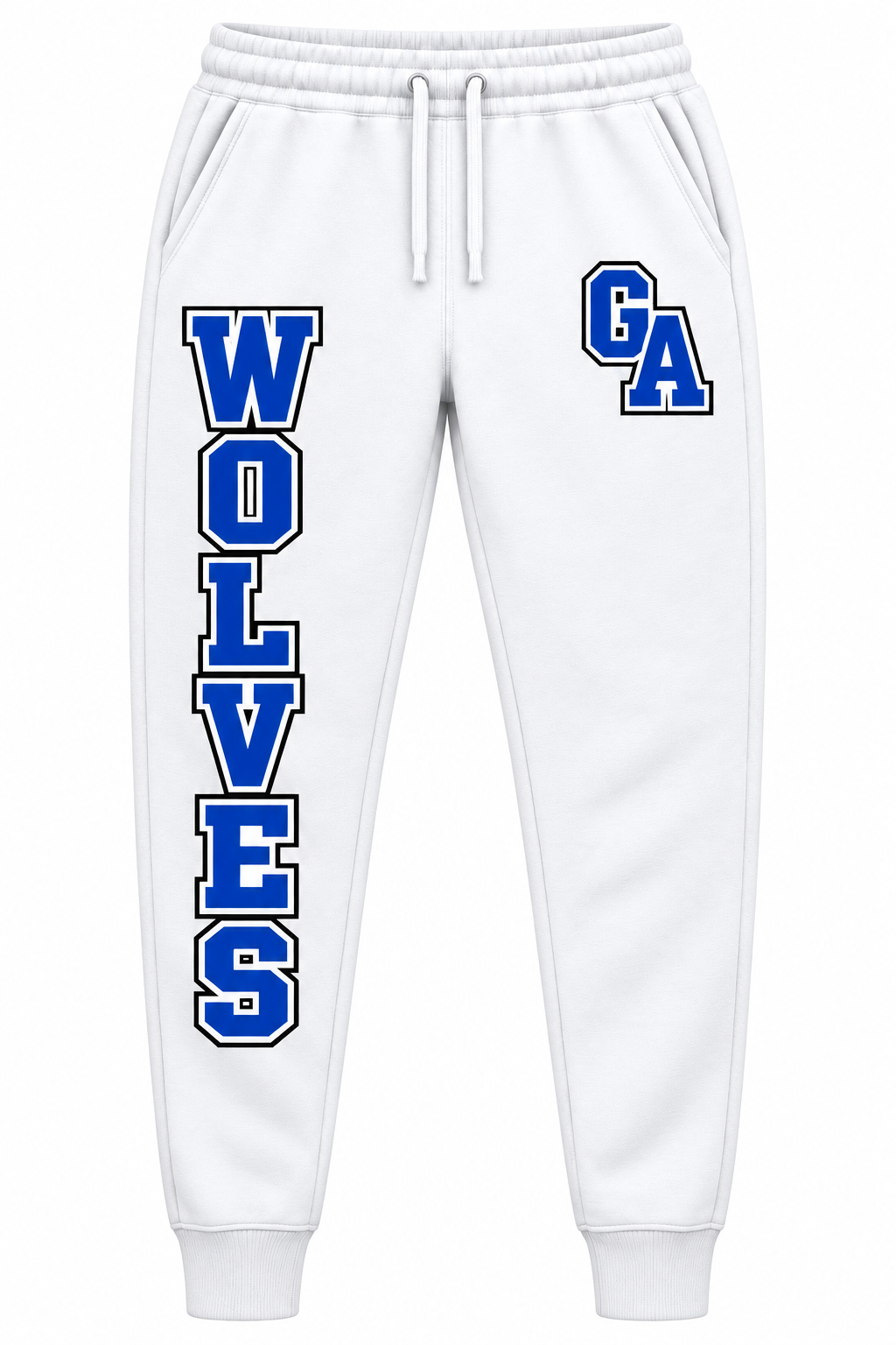 Gotham Avenue Wolves joggers — White