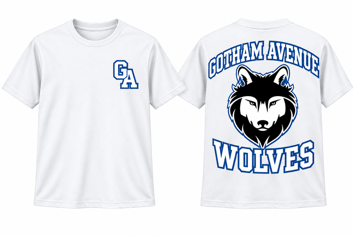Gotham Avenue Wolves tee — White