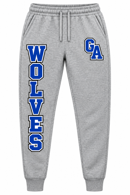 Gotham Avenue Wolves Varsity Joggers — Heather Gray