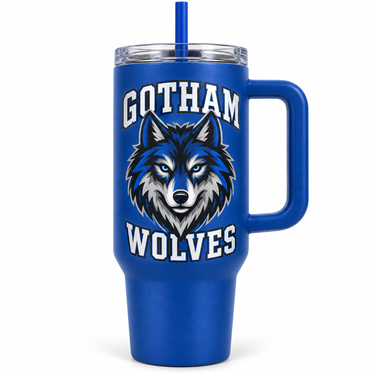Gotham Avenue Wolves Mascot Handled Tumbler — Classic