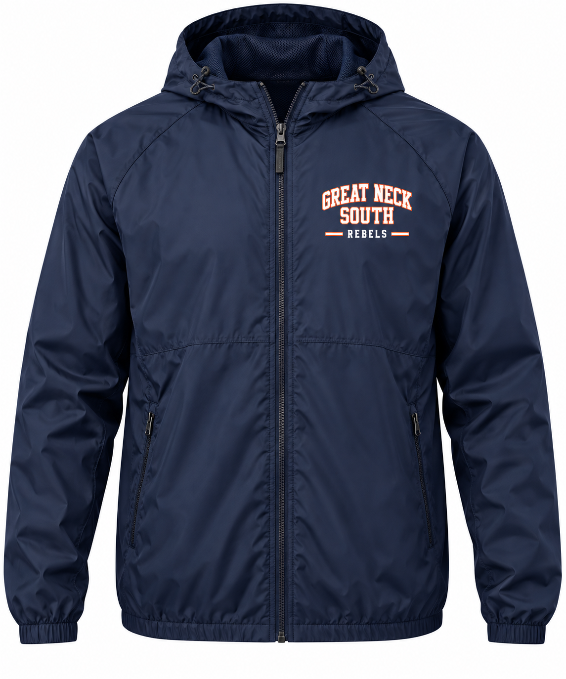 Great Neck South Rebels Full-Zip Windbreaker