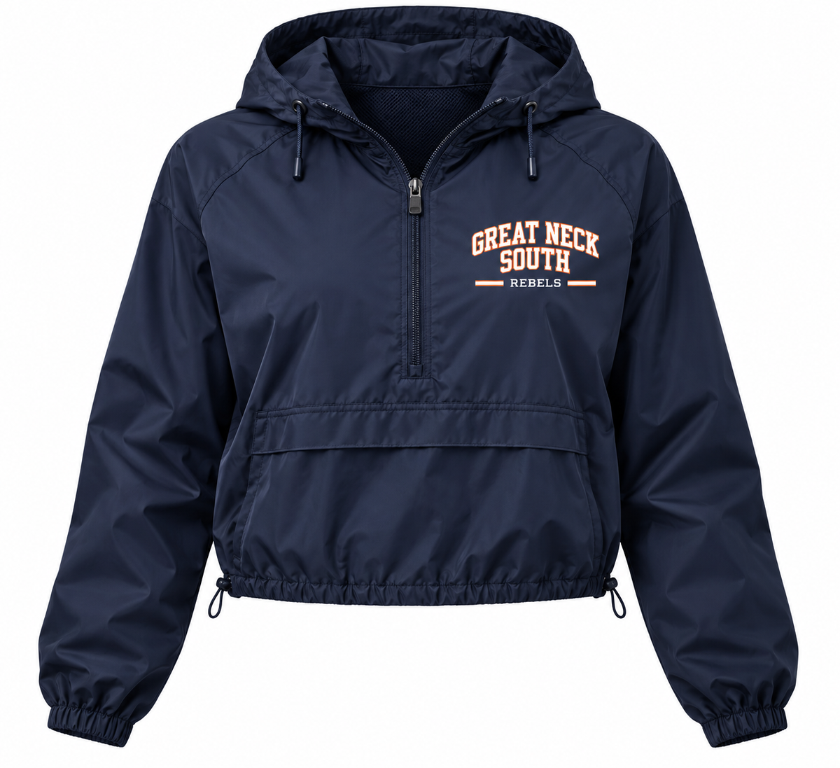 Great Neck South Rebels Cropped Windbreaker