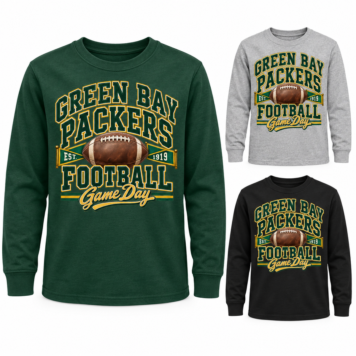 Green Bay Packers Youth Long Sleeve T-Shirt — product thumbnail