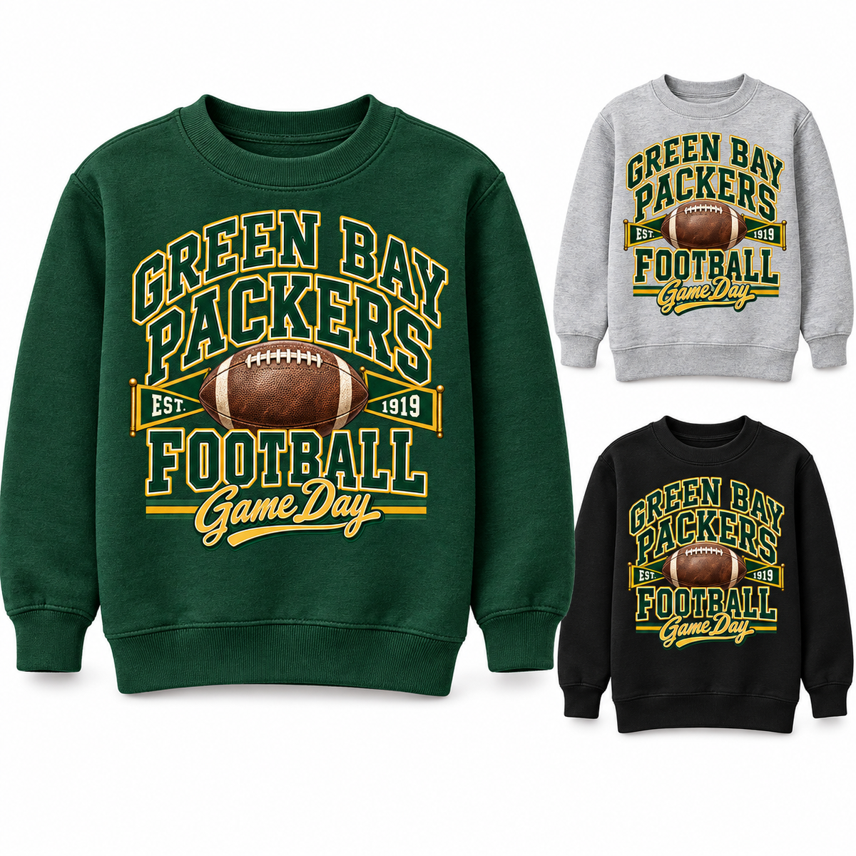 Green Bay Packers Youth Varsity Crewneck — product thumbnail
