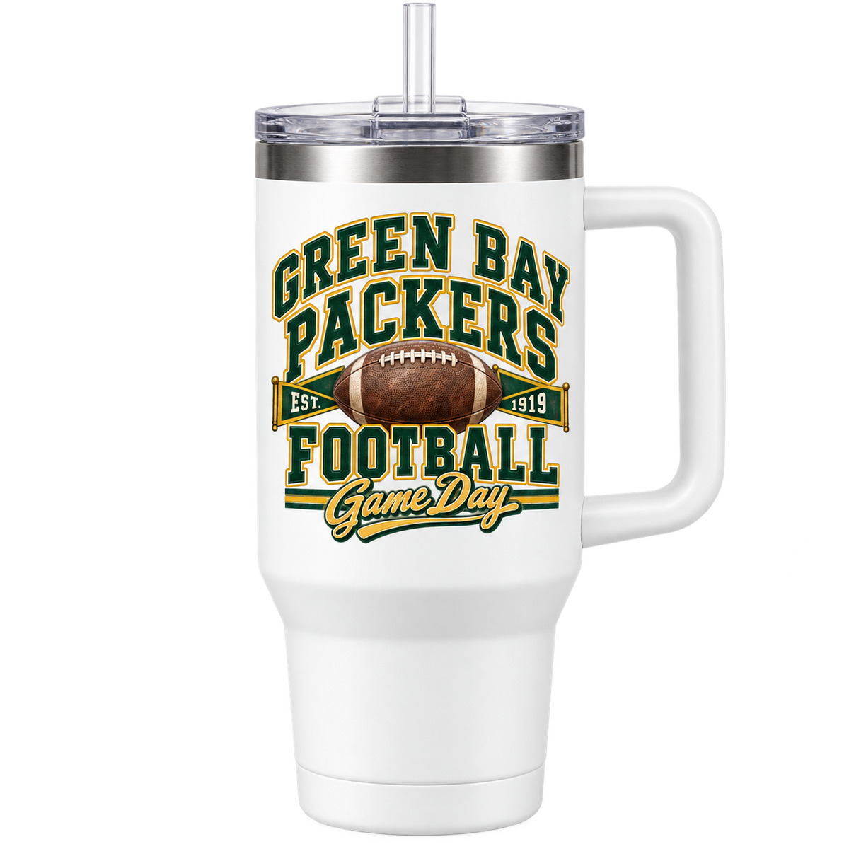 Green Bay Packers Handled Tumbler — product thumbnail