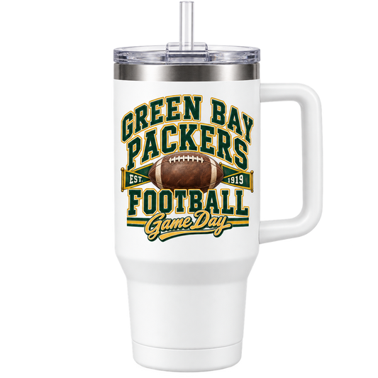 Green Bay Packers Handled Tumbler — product thumbnail
