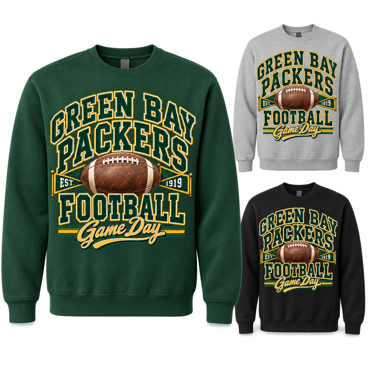 Green Bay Packers Varsity Crewneck Sweatshirt — product thumbnail