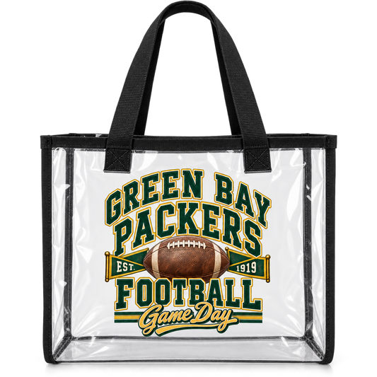 Green Bay Packers Game Day Clear Tote — product thumbnail