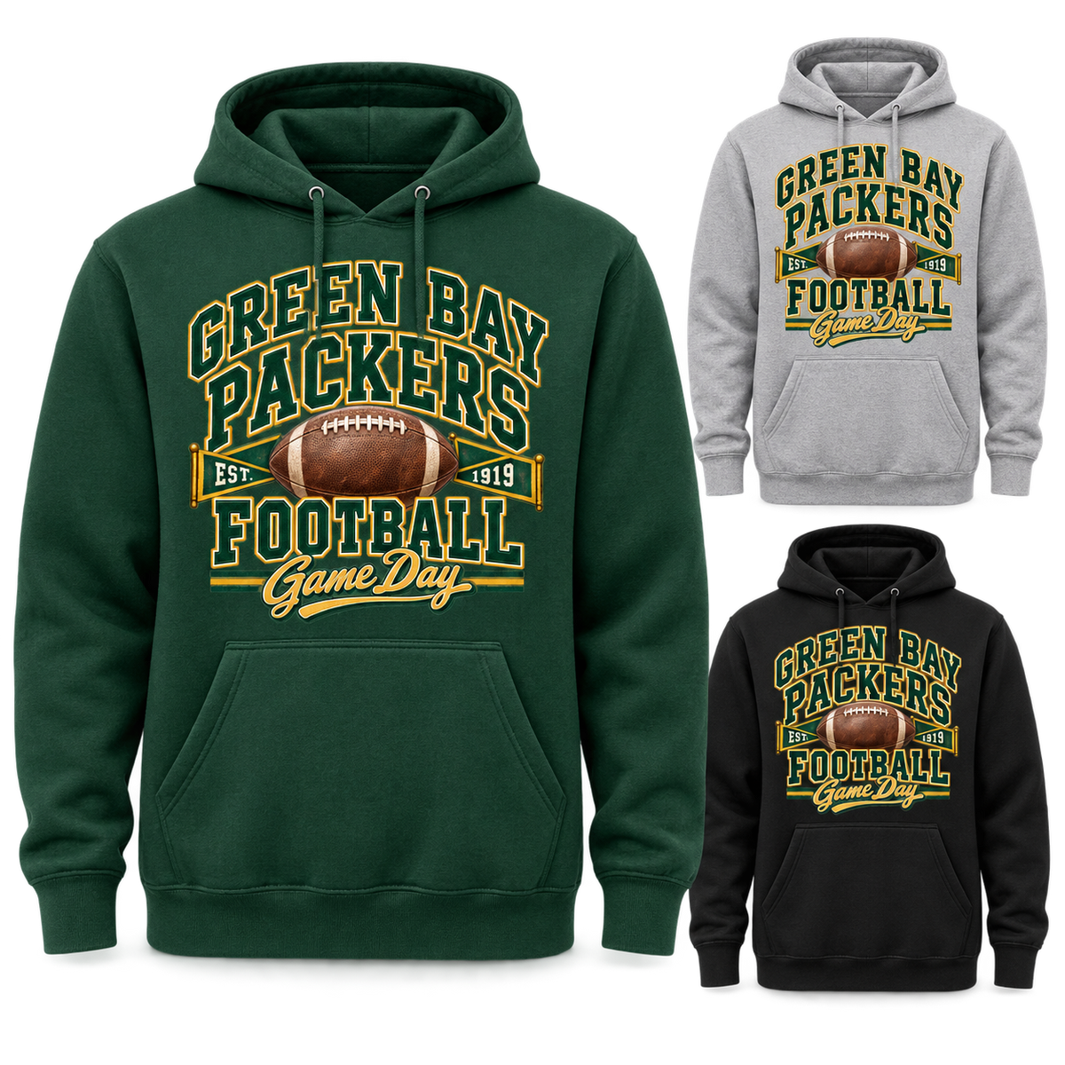 Green Bay Packers Game Day Pullover Hoodie — product thumbnail