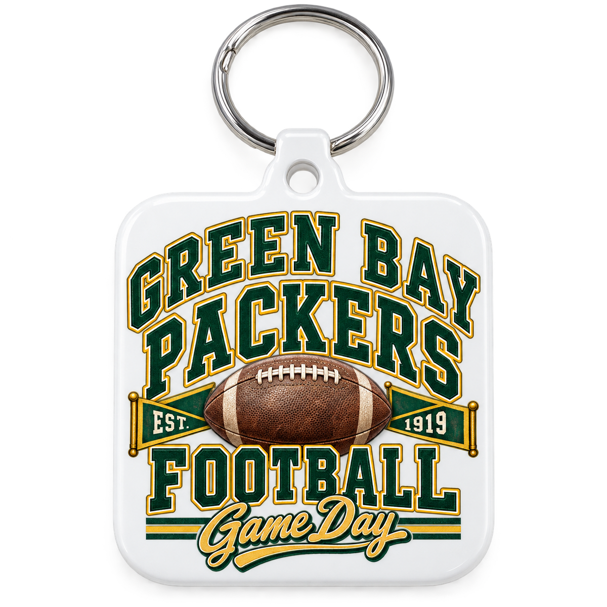 Green Bay Packers Game Day Keychain — product thumbnail