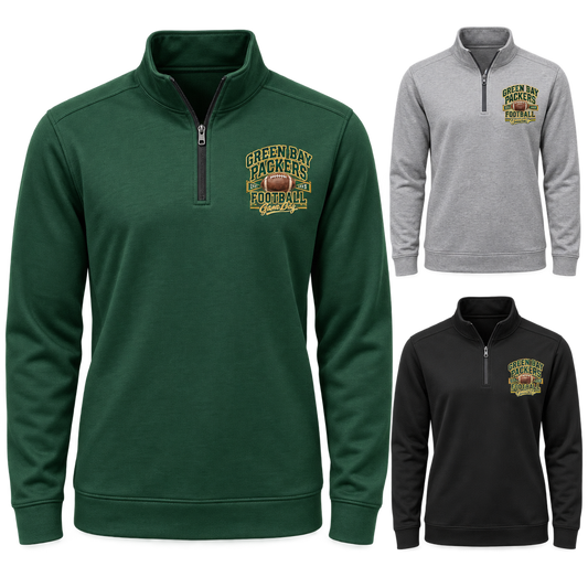 Green Bay Packers Left-Chest Quarter-Zip Pullover — product thumbnail