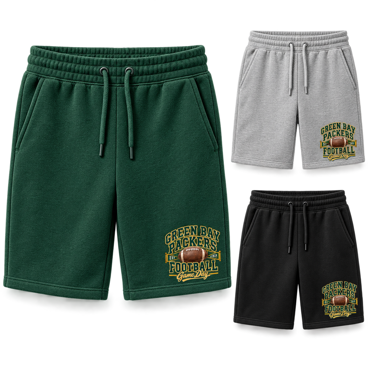 Green Bay Packers Fleece Shorts — product thumbnail