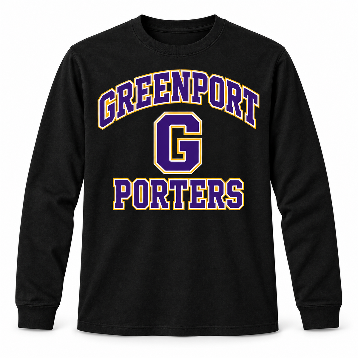 Greenport Porters Collegiate Long Sleeve Tee
