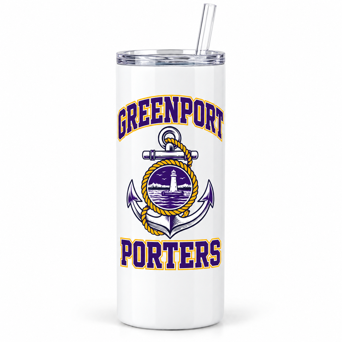 Greenport Porters 20 oz Skinny Tumbler
