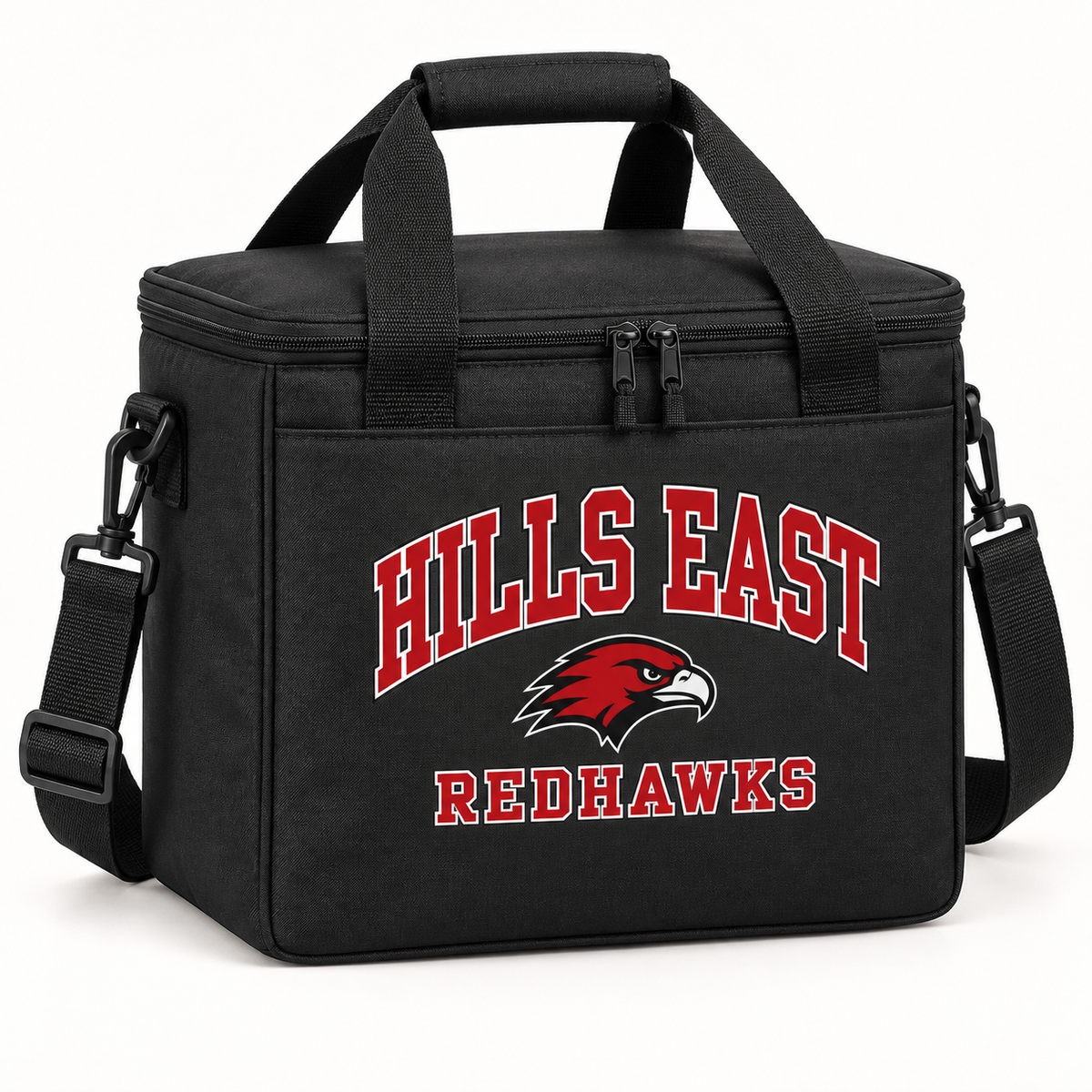 Half Hollow Hills East RedHawks Campus Insulated Cooler Bag — Black