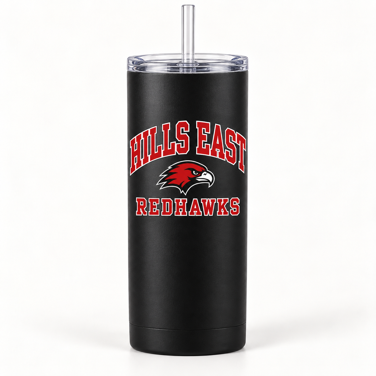 Half Hollow Hills East RedHawks Campus Slim Tumbler — Black