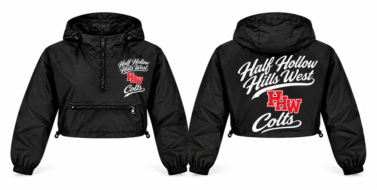 Half Hollow Hills West Colts windbreaker front and back
