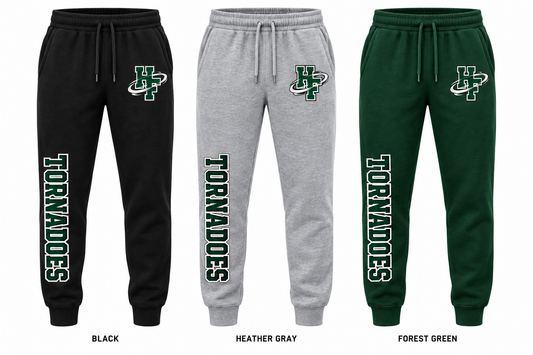 harborfields varsity joggers in Black, Heather Gray and Forest Green