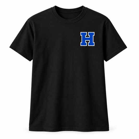 Hauppauge Eagles Varsity Tee — Black single product front view