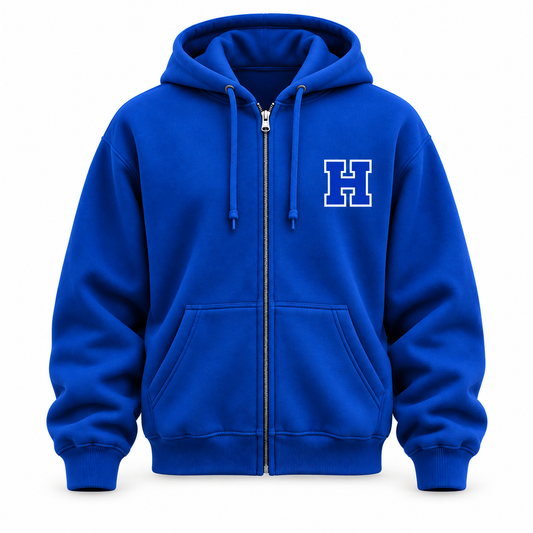 Hauppauge Eagles Script Full-Zip Hoodie single product front view