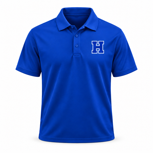 Hauppauge Eagles Script Performance Polo single product front view