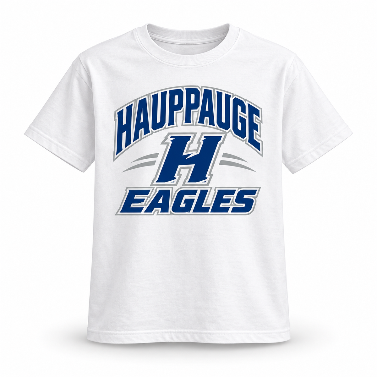Hauppauge Eagles Youth Athletic Italic T-Shirt White