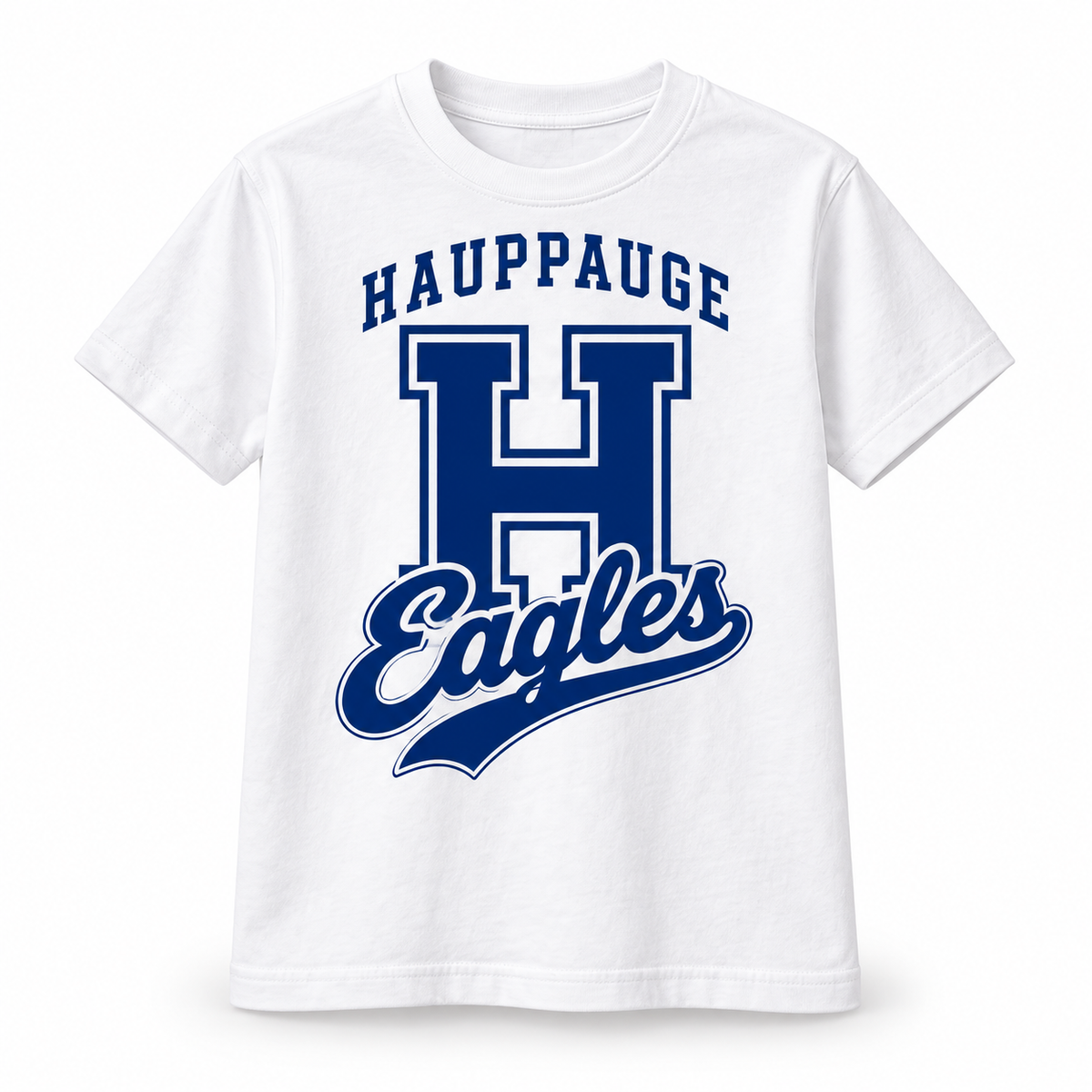 Hauppauge Eagles Youth Heritage H T-Shirt White