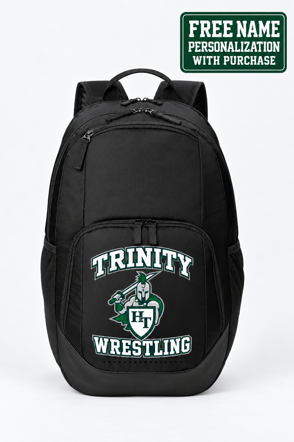 Holy Trinity Wrestling Sport-Tek Rec Backpack BST200 with free name personalization offer