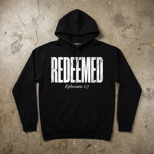 REDEEMED // Ephesians 1:7 - Premium Heavyweight Hoodie | Limited Edition