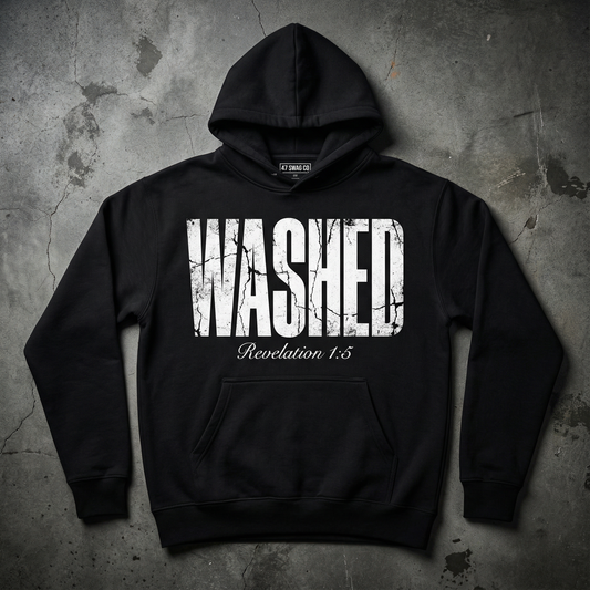 WASHED // Revelation 1:5 - Premium Heavyweight Hoodie | Streetwear Edition