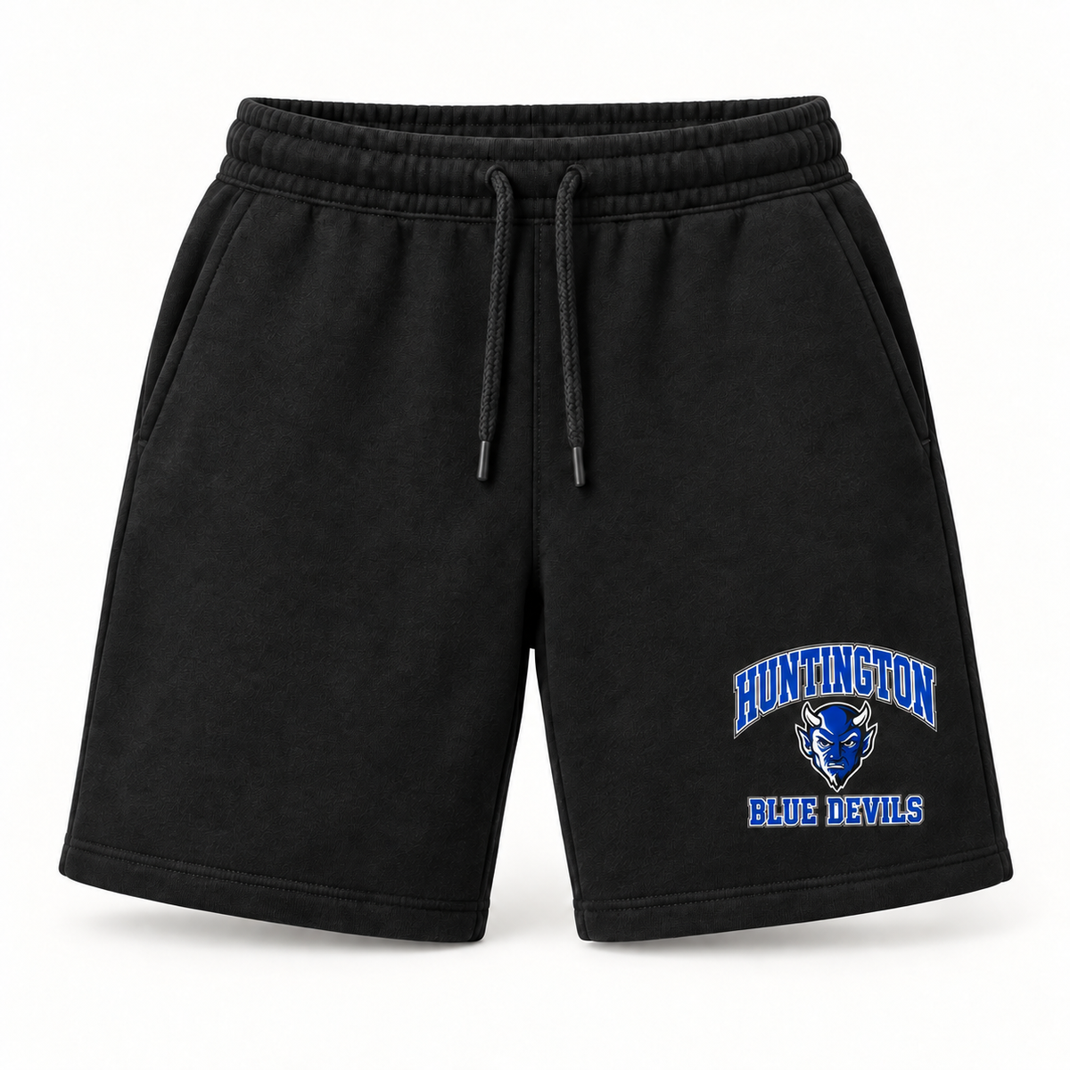 Huntington Blue Devils Campus Fleece Shorts — Black