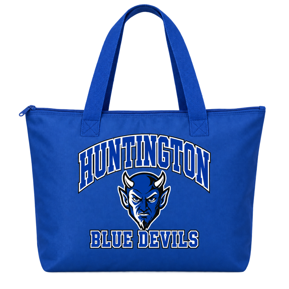 Huntington Blue Devils Campus Zippered Tote Bag — Royal Blue