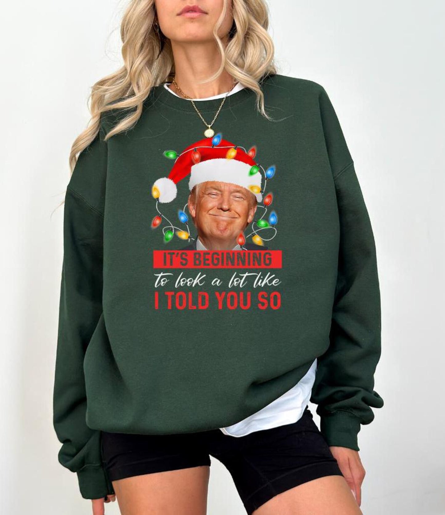 It's Beginning to Look a Lot Like I Told You So Christmas Sweatshirt 🎅