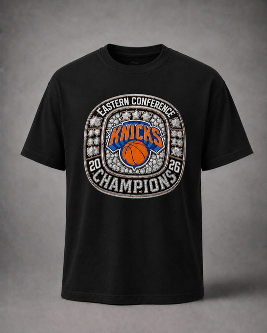 New York Knicks Eastern Conference Champions 2026 Ring Tee