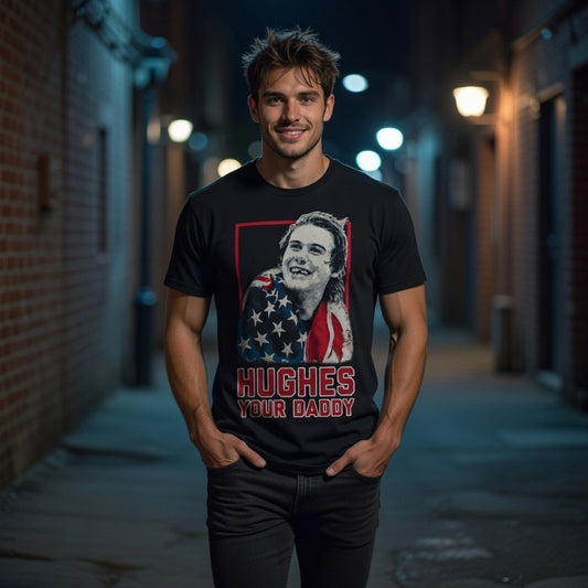 Hughes Your Daddy Tee – Jack Hughes Fan Shirt