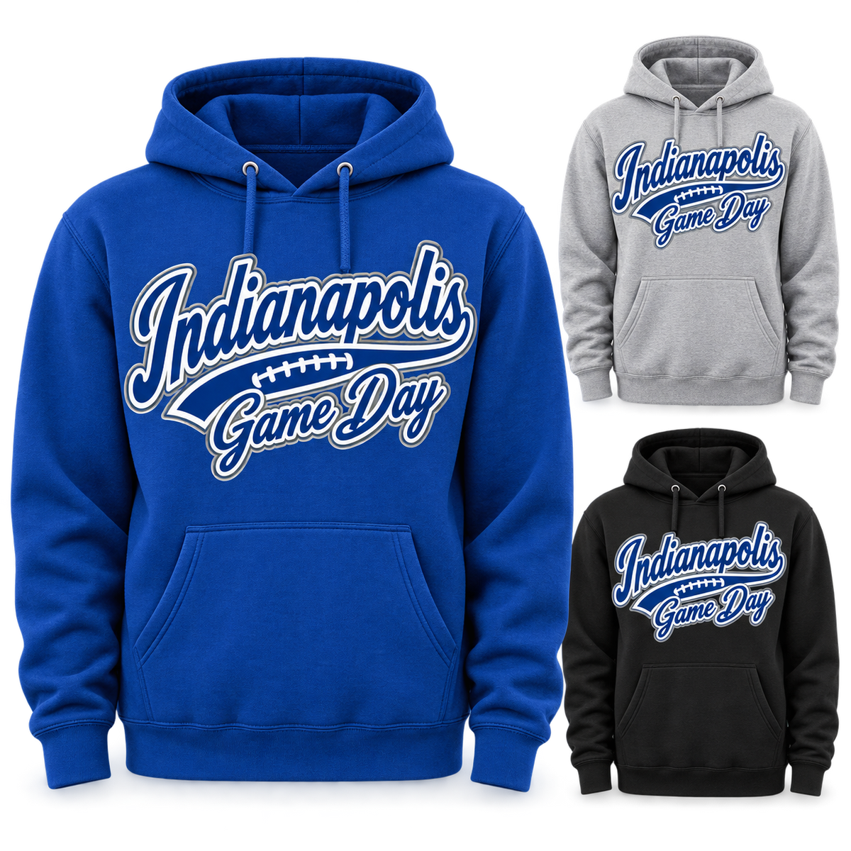 Indianapolis Game Day Script Pullover Hoodie — product thumbnail