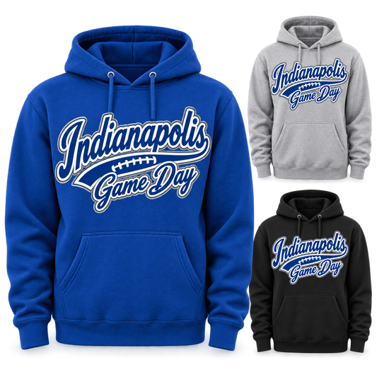 Indianapolis Game Day Script Pullover Hoodie — product thumbnail