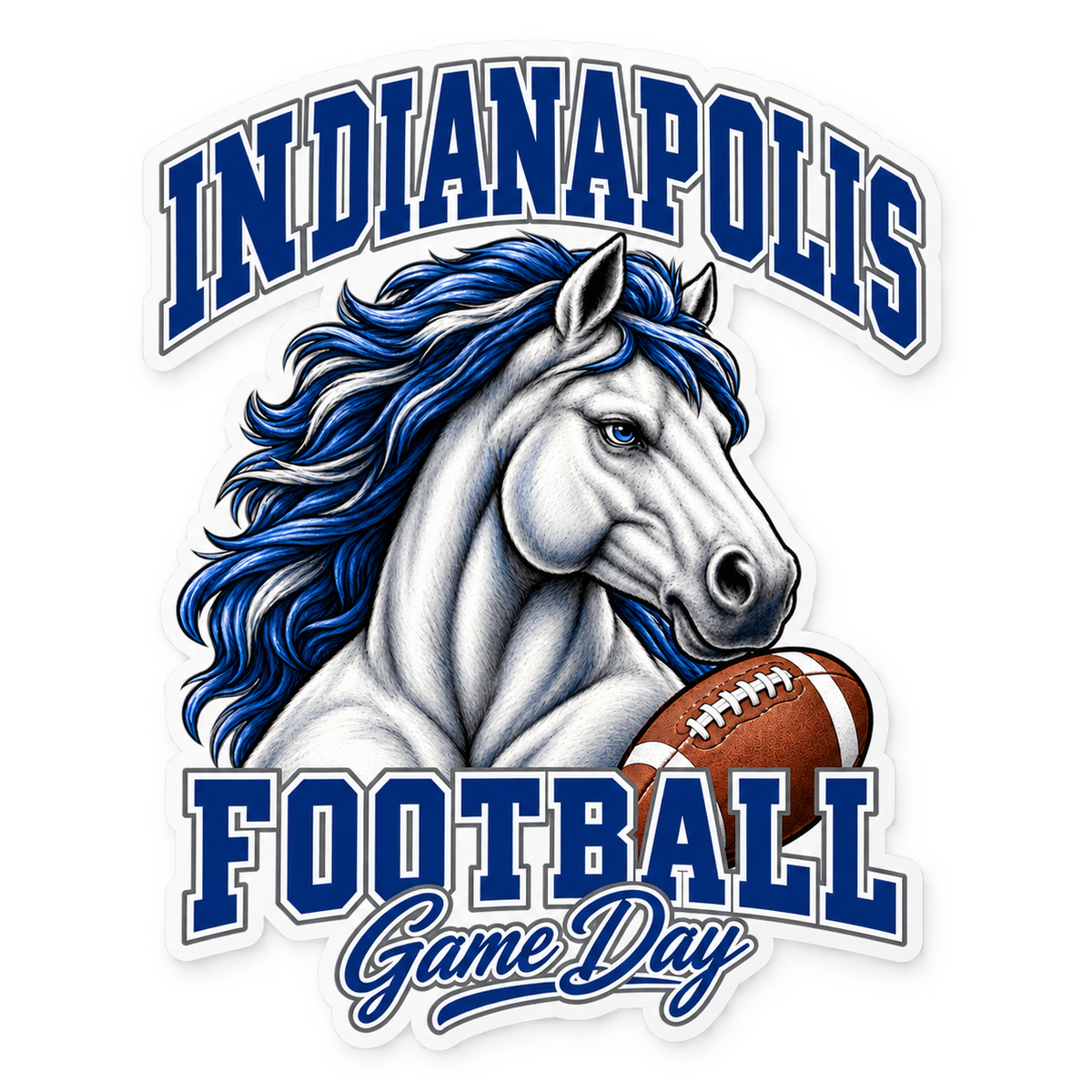 Indianapolis Mascot Die-Cut Sticker — product thumbnail