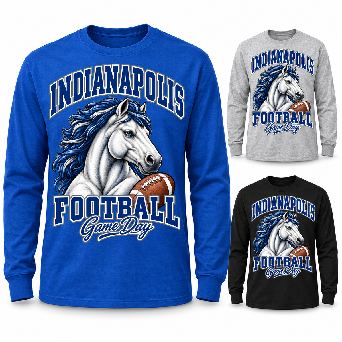 Indianapolis Mascot Long Sleeve T-Shirt — product thumbnail