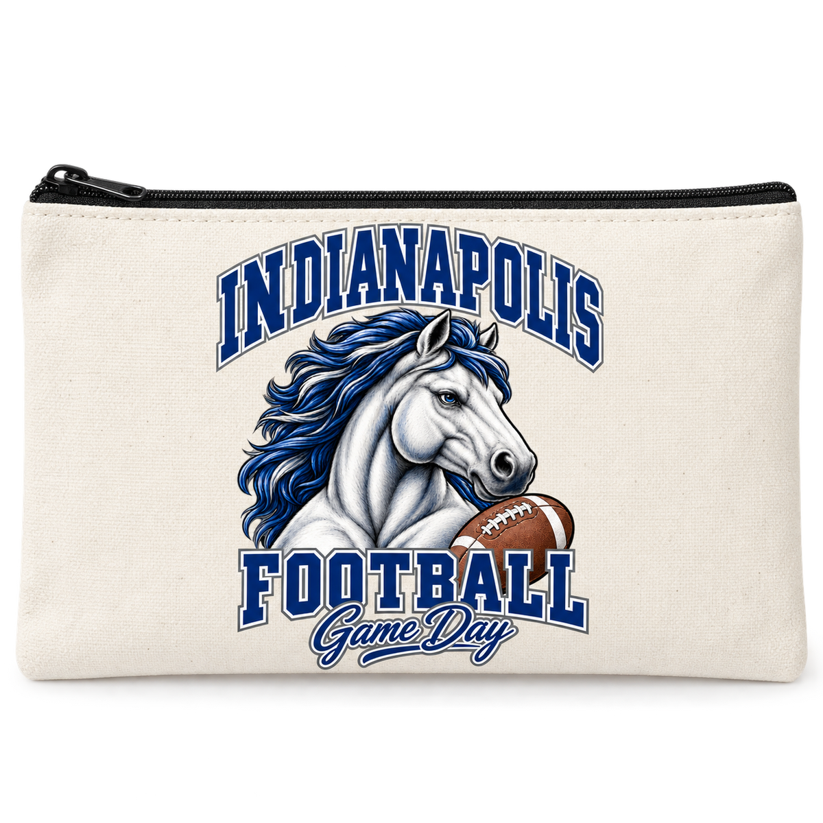 Indianapolis Mascot Zippered Pencil Pouch — product thumbnail