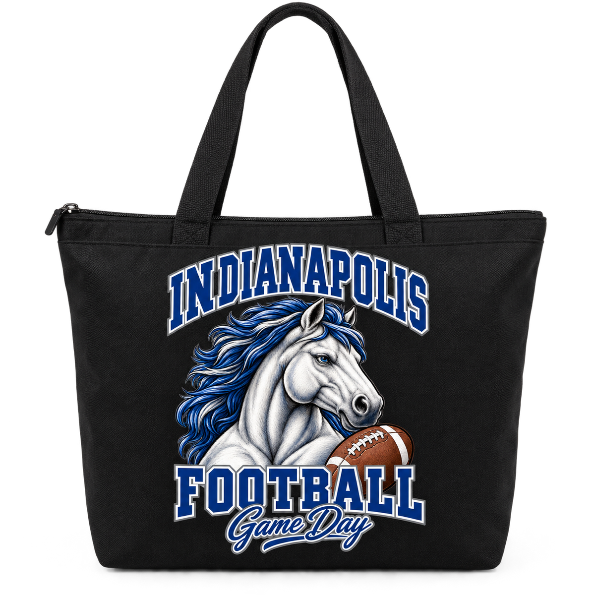 Indianapolis Mascot Zippered Tote Bag — product thumbnail