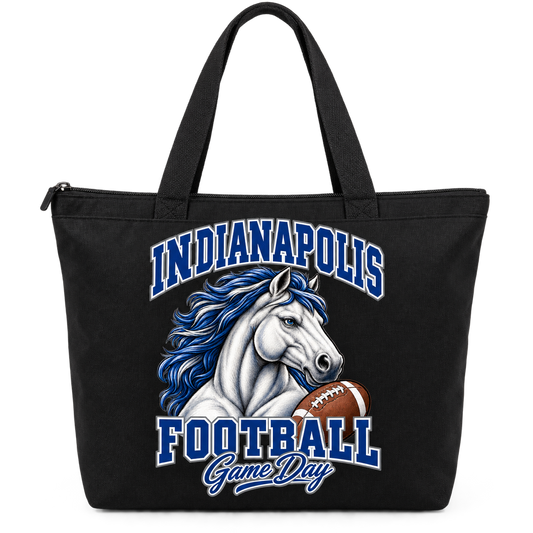 Indianapolis Mascot Zippered Tote Bag — product thumbnail