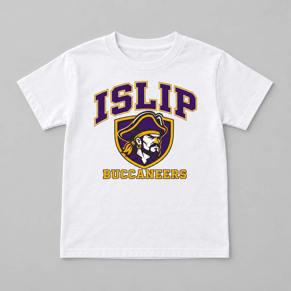 White Islip Buccaneers Youth Captain Crest Tee