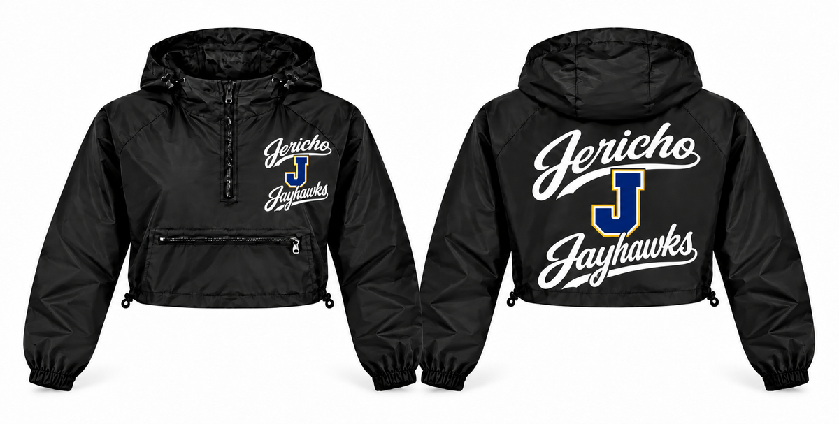 Jericho Jayhawks windbreaker front and back